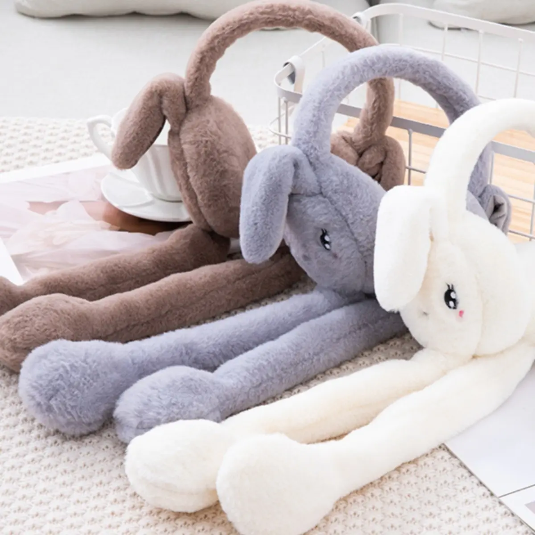 Cute Floppy Bunny Plush Ear Muffs