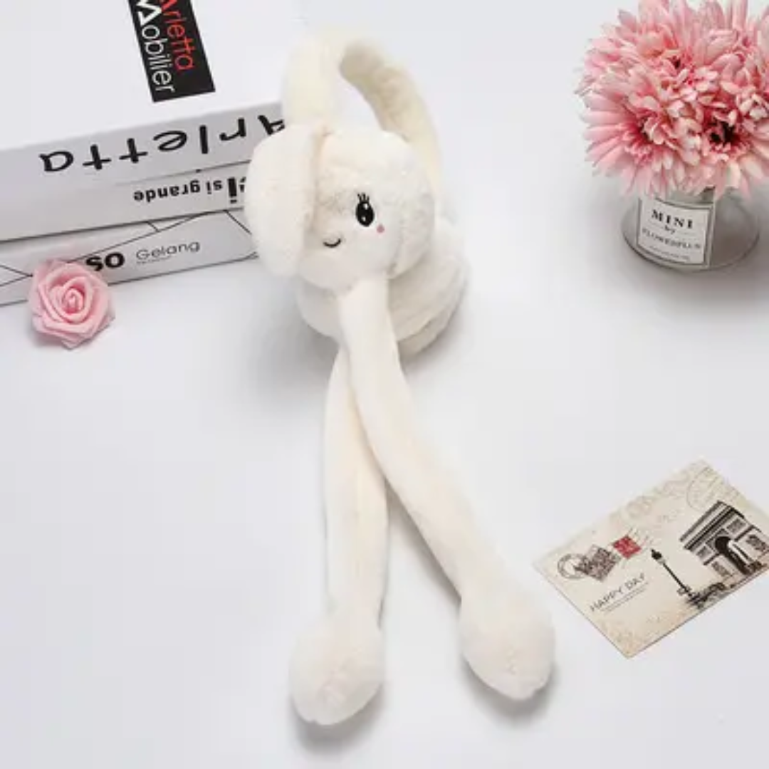 Cute Floppy Bunny Plush Ear Muffs - Image 4
