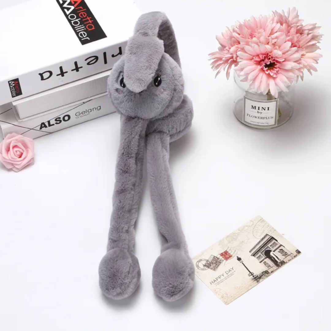 Cute Floppy Bunny Plush Ear Muffs - Image 7