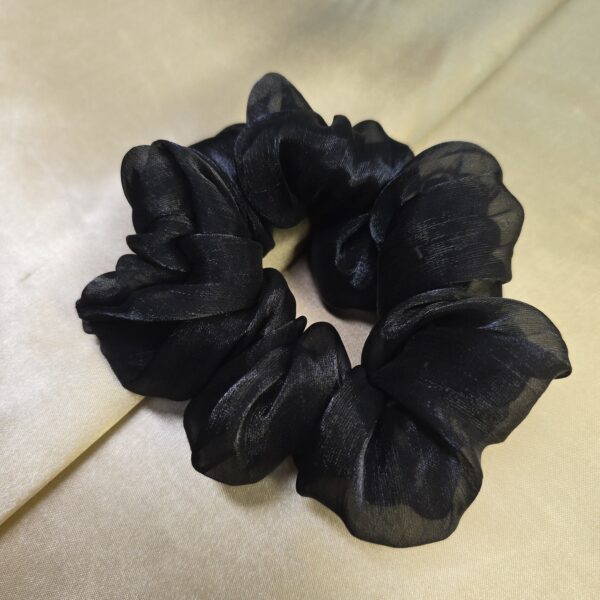 Black Organza Scrunchie