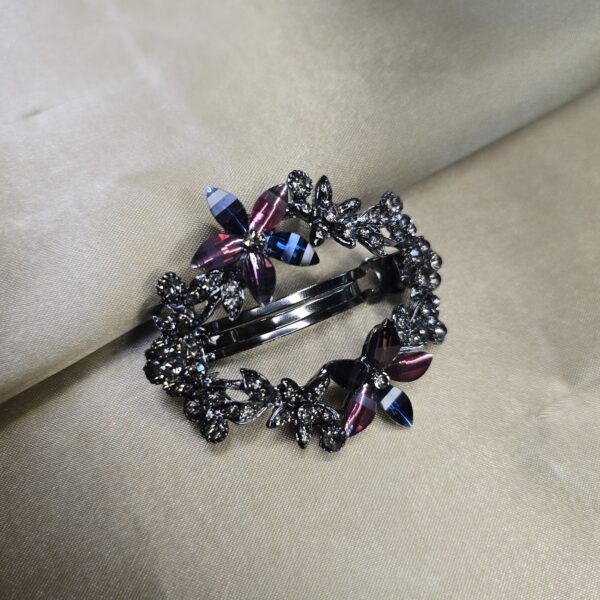 Elegant Crystal Butterfly Barrette
