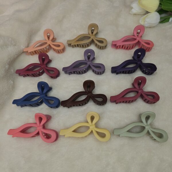 Matte Bow Hair Claw Clip | Medium Size | Multi-Colored