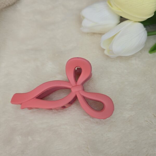 Matte Bow Hair Claw Clip | Medium Size | Multi-Colored - Image 3