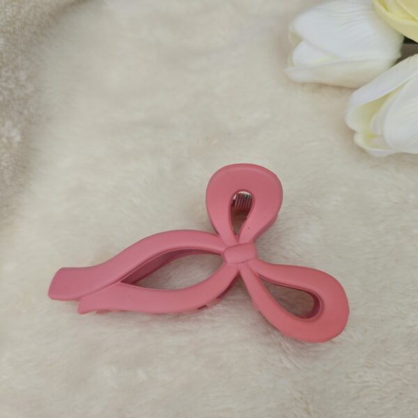 Matte Bow Hair Claw Clip | Medium Size | Multi-Colored - Image 5
