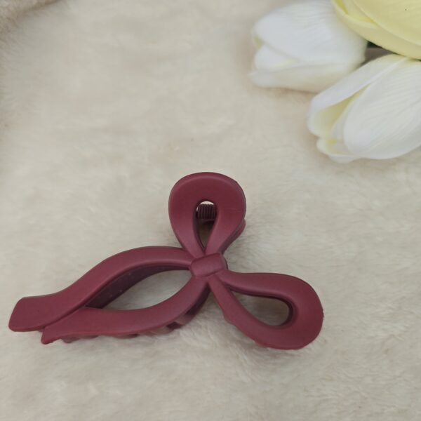 Matte Bow Hair Claw Clip | Medium Size | Multi-Colored - Image 7