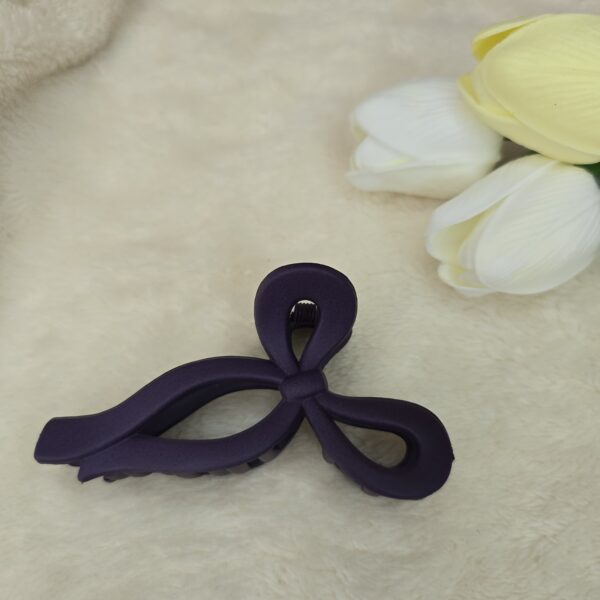 Matte Bow Hair Claw Clip | Medium Size | Multi-Colored - Image 8