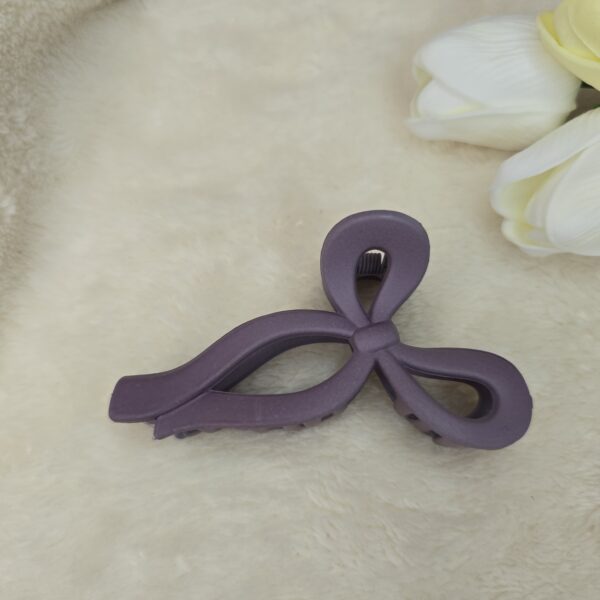 Matte Bow Hair Claw Clip | Medium Size | Multi-Colored - Image 11
