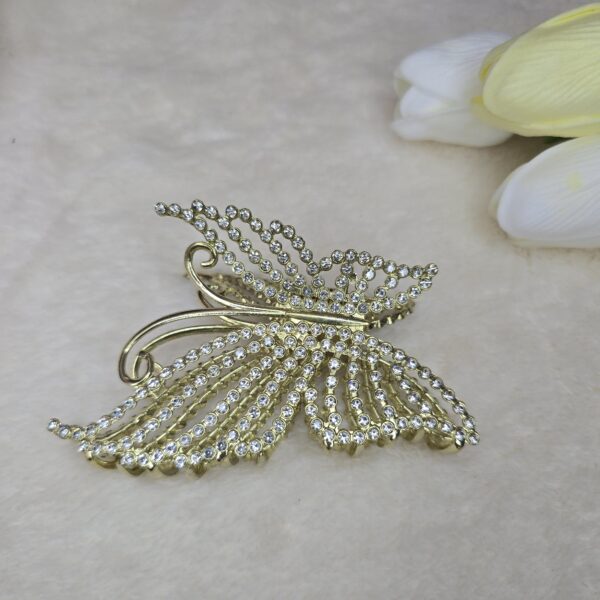 Gold Butterfly Metal Hair Clip