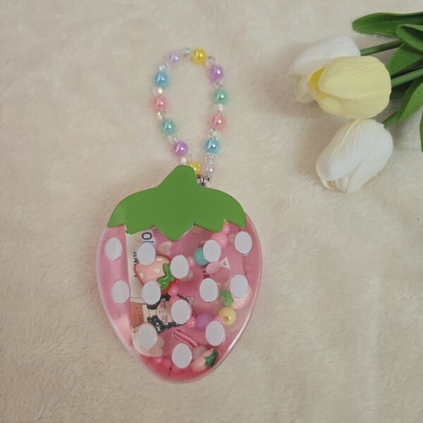 Strawberry Shaped Kids Jewelry Box – Beaded Handle & Cute Mini Accessories