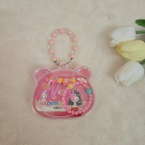 Cute Bear Kids Jewelry Box – Hair Clips & Bracelet Combo