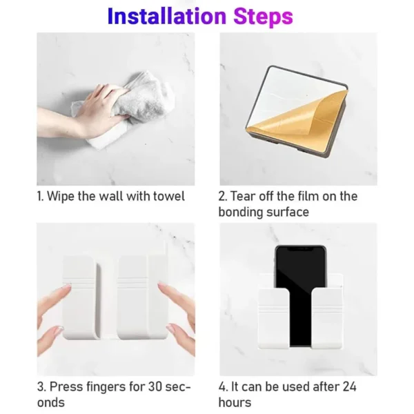 Wall-Mounted Mobile Charging Holder - Image 4