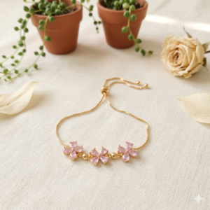 Pink Blossom Adjustable Bracelet