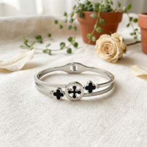 Anti-Tarnish Twilight Cuff Bracelet - Silver