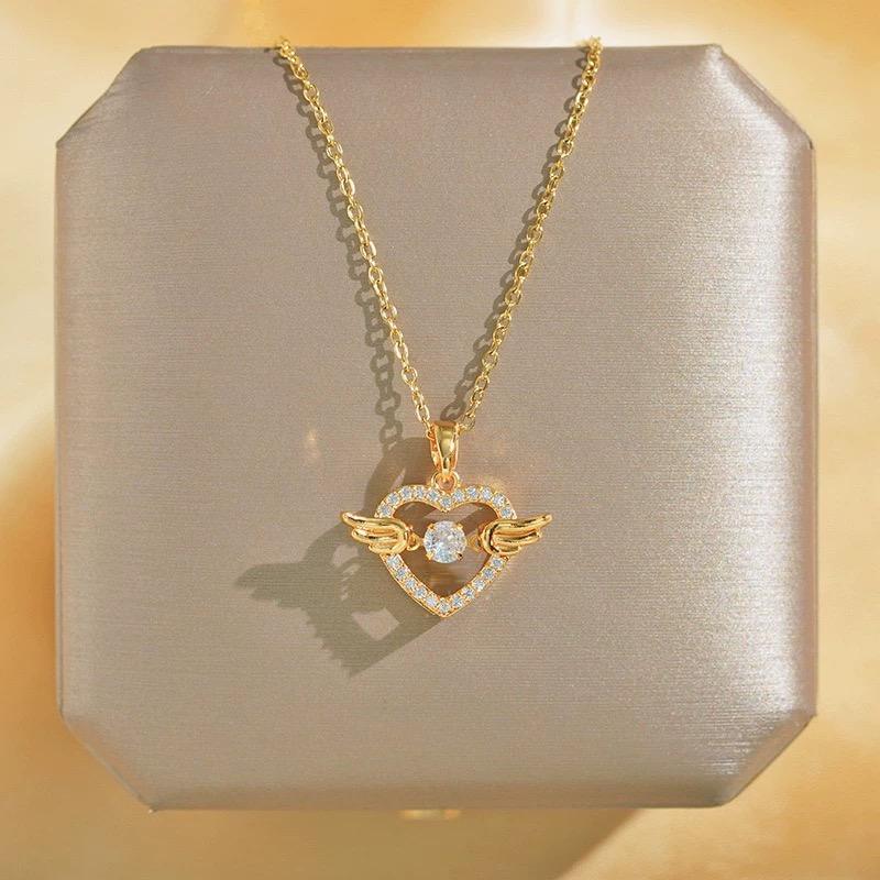 Royal Glow Heart Amethyst Necklace - Image 3