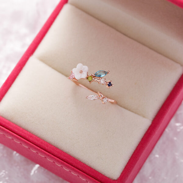 Vivid Aurora Spark Blue Ring