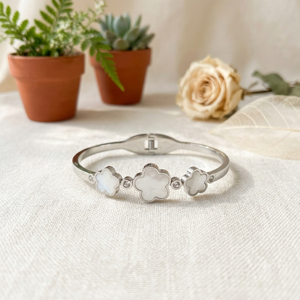 Moonlit Blossom Bangle