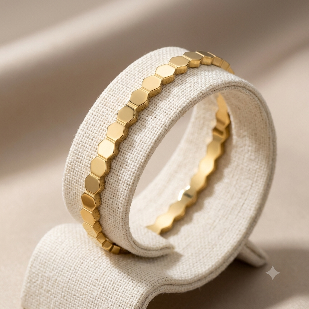Honeycomb Luxe Bangle - Image 3