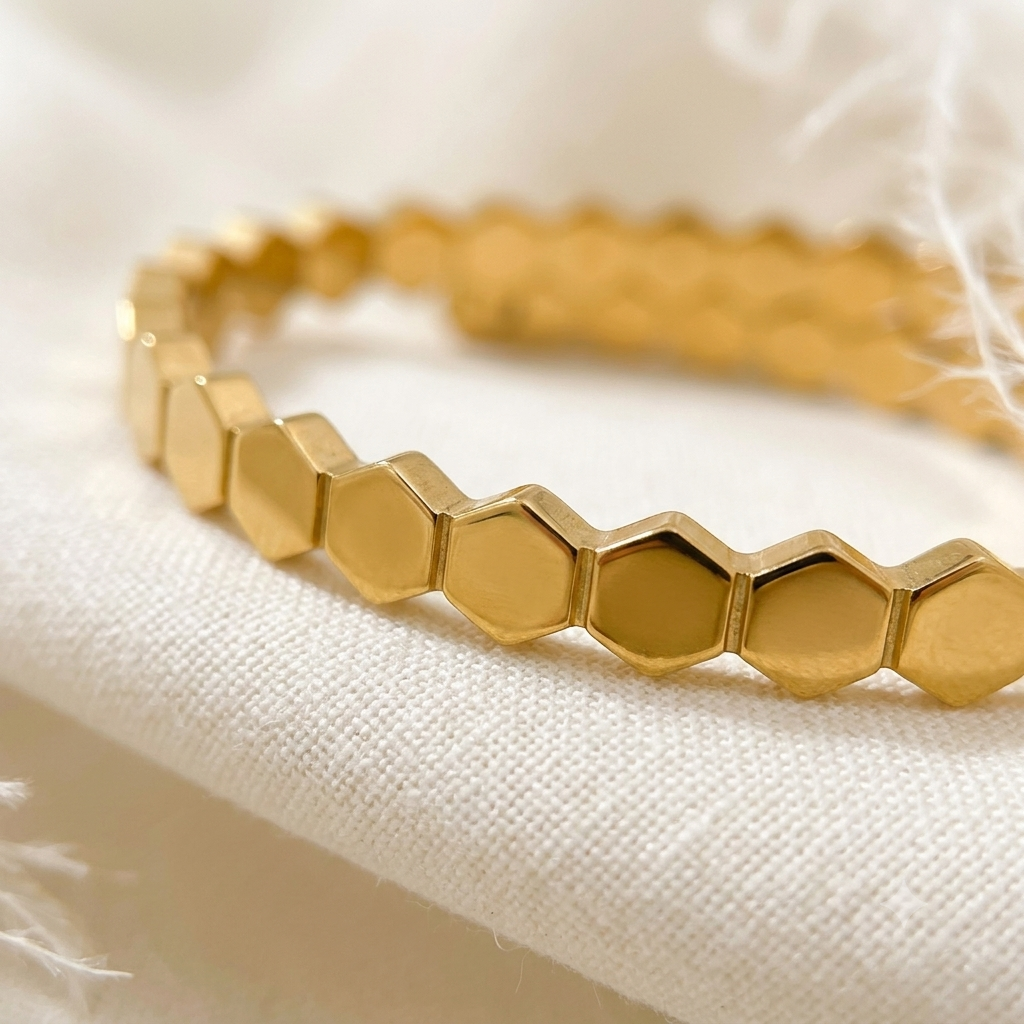 Honeycomb Luxe Bangle - Image 4