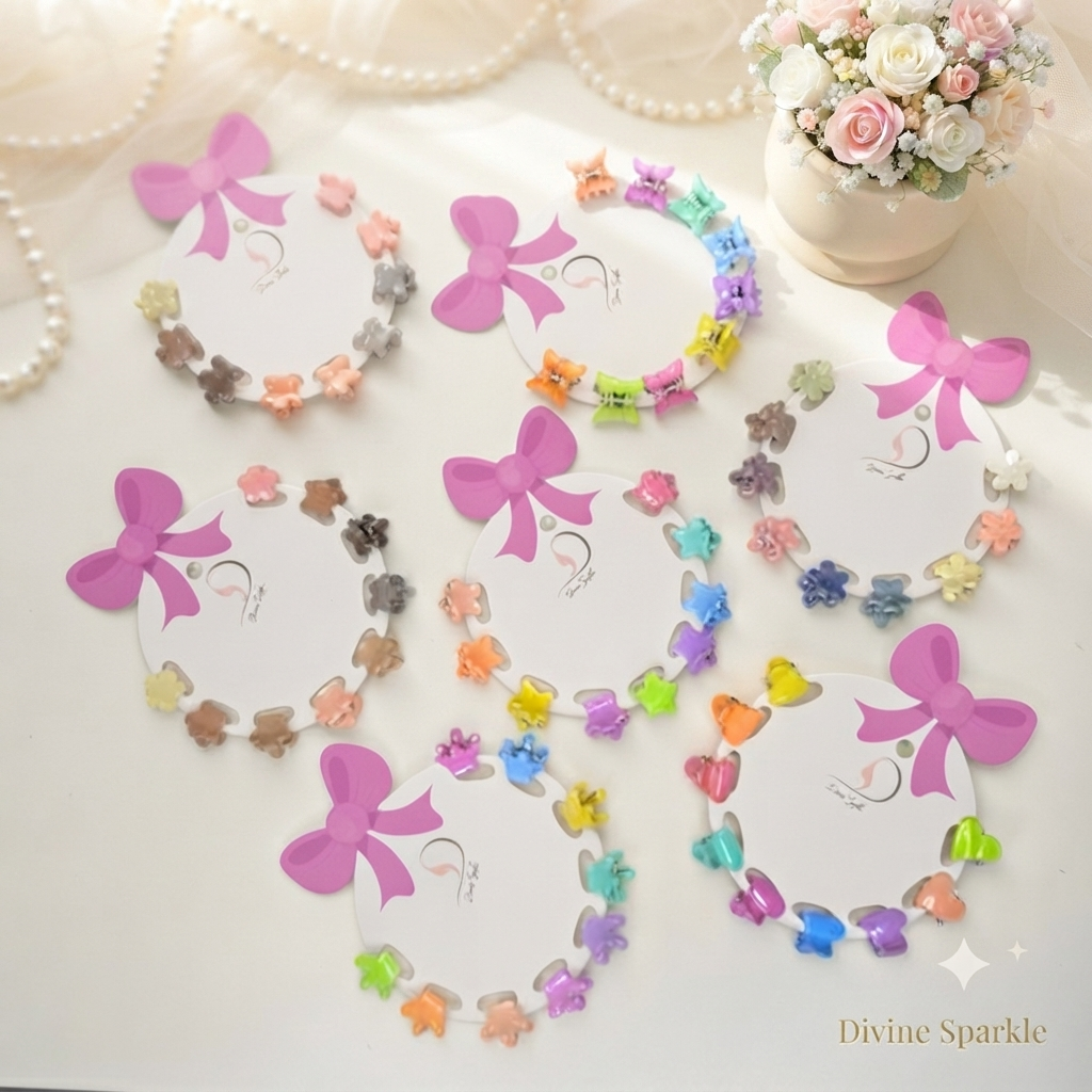 Cute Colorful Mini Hair Clip Combo Pack