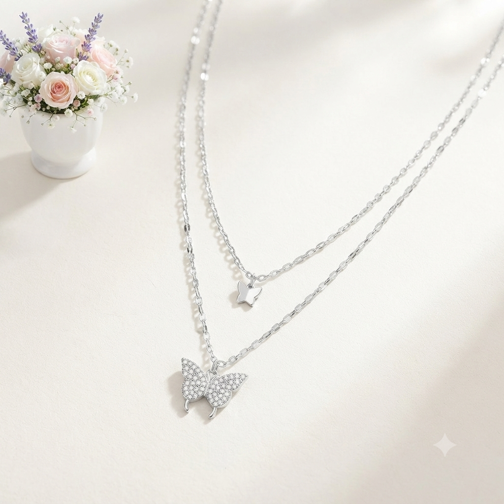 Luminous Wings Layered Chain