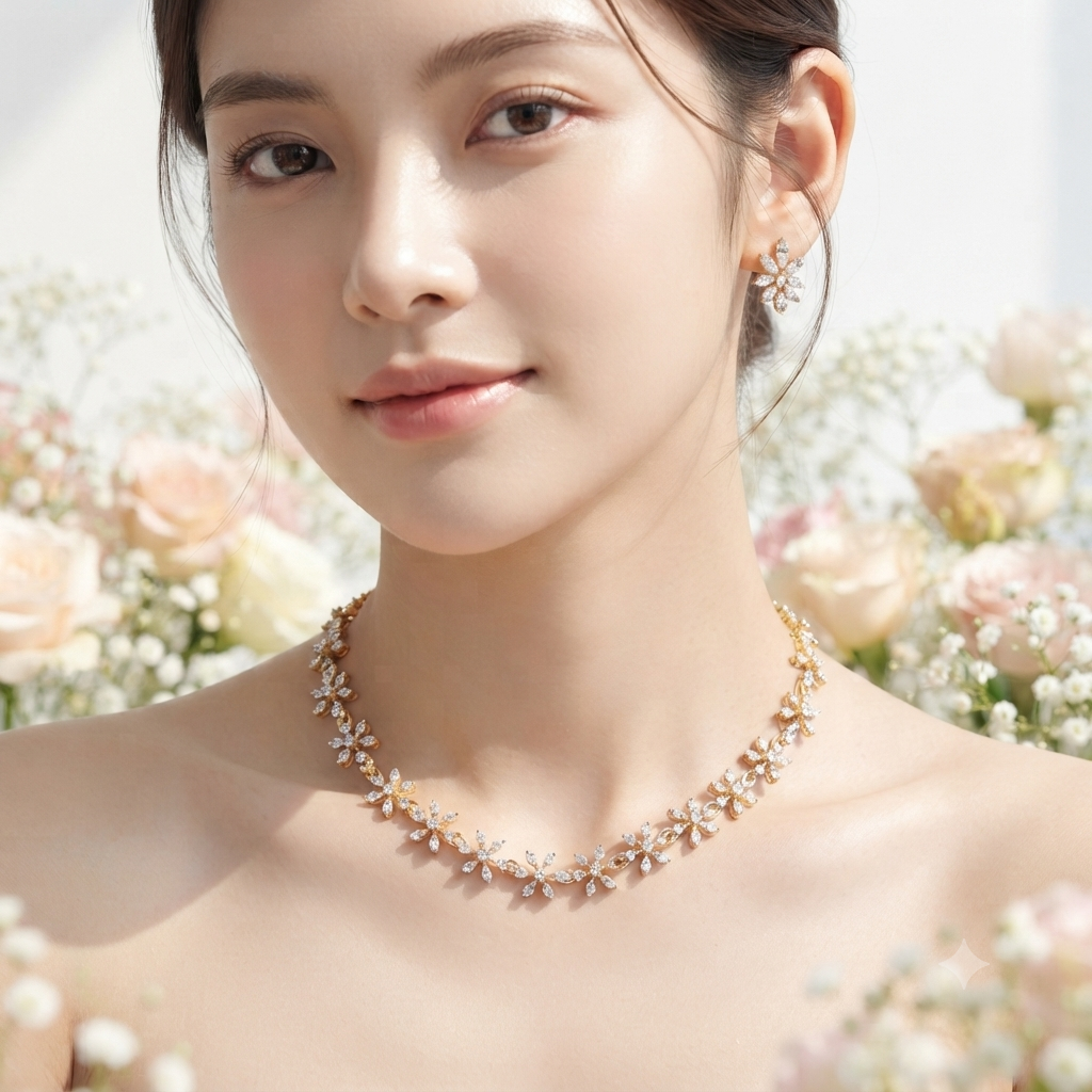 AD Stone Necklace set - Image 2