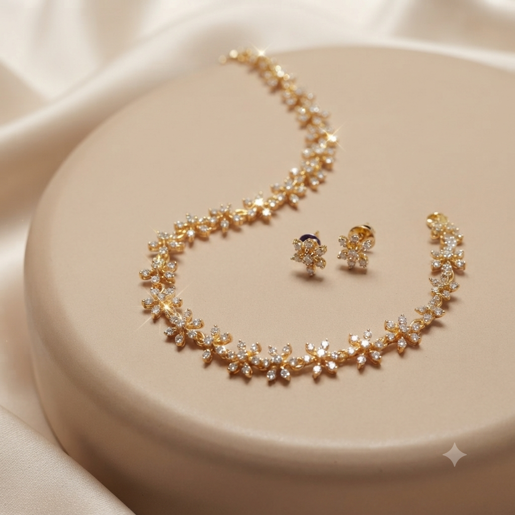 AD Stone Necklace set - Image 4